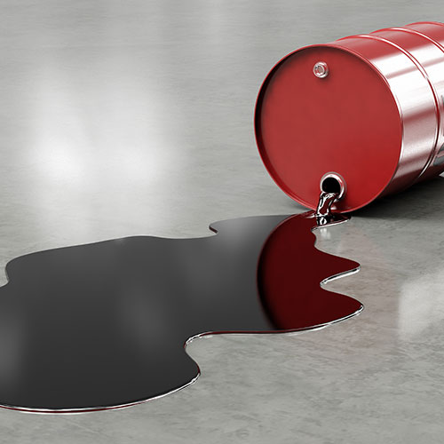 Oil drum spillage Oil drum spillage